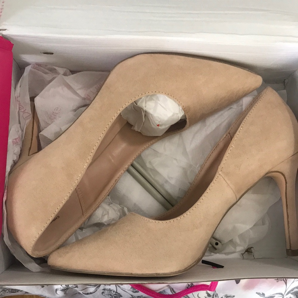 Nude Closed Toe Heels, Never Worn